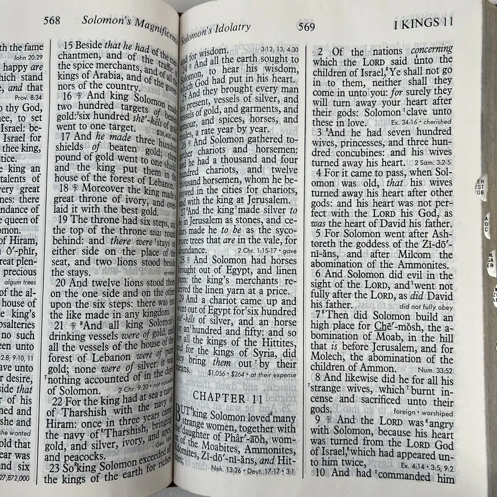 Regency KJV Holy Bible Giant Print Red Letter Reference Blunt Family Records